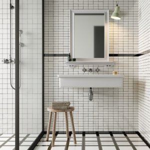 Padrão Double White da coleção Mattonelle Margherita da Mutina