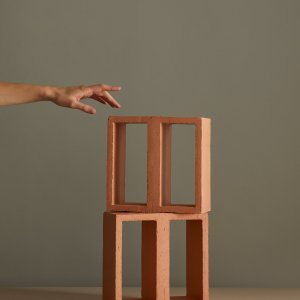 Casa de banho com painel vazado Tally