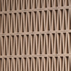 Bloco Celosia em terracota extrudida