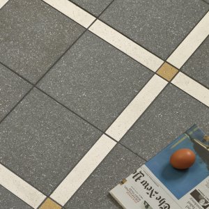 Grés Time na cor Etna Black em textura Smooth