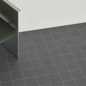 Sala com manta ceramica Fringe