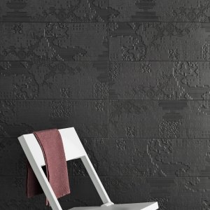 Pormenor da textura Bas-Relief Code da Mutina
