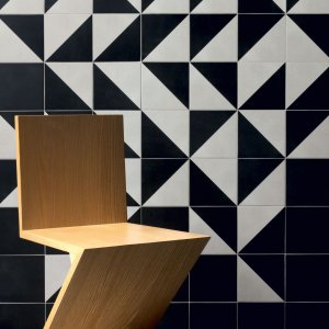 Pormenor do esmalte mate de Futura e das suas irregularidades