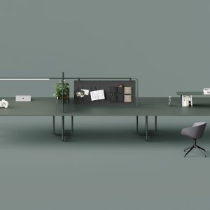 Tampo orgânico de uma mesa de reunião Itube