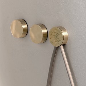 Bordo em aço inoxidável acetinado da torneira Allure