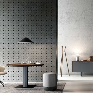 Credência Arche bicolor com portas cinzentas
