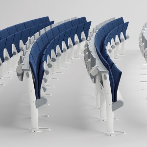 Filas em curva com o sistema Ares Line Omnia Evolution