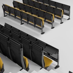 Fila Omnia Evolution com estrutura sobre viga