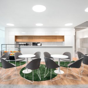 Sala de formação mobilada com Cila Go