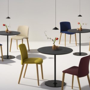 Banco de bar Mixu da Arper com assento a 79,5 cm
