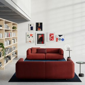 Sofá modular Shaal numa zona de espera contract