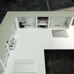 Nível de entrega a 111 cm no balcão Lux