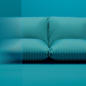 Cadeira de design Brezza de Alessandro Stabile num jardim