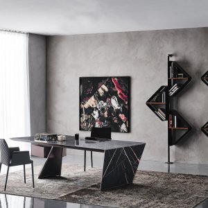 Perna de aço em bronze da Nasdaq da Cattelan Italia