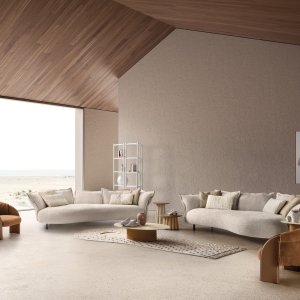 Composição modular do sofá lounge Nuvola