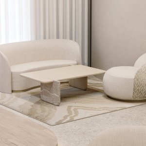 Codutti Ginza numa sala de reunião com vista para o jardim