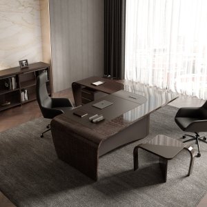 Estante consola Mithos com focos LED integrados no topo
