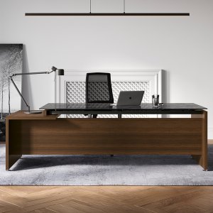 Secretária GO STEEL em suportes tubulares 120×40 mm