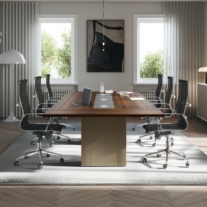 Mesa de reunião GO numa sala de reuniões