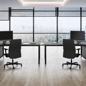 Calha em alumínio integrada no tampo do móvel D1