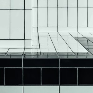 Detalhe do efeito mesclado artesanal de Din