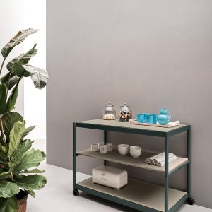 Kitchenette Fluido da Martex sobre rodízios