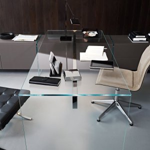 Tampo de cristal lacado por trás na Air Desk