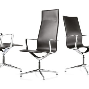 Kuna Chair em couro branco