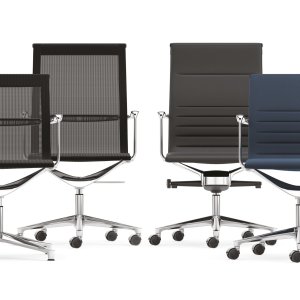 Una Chair de costas altas em tecido cinzento seda