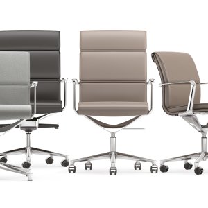 Cadeiras executivas Una Chair da ICF numa sala de reuniões