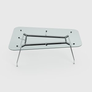 Mesa de reunião trapezoidal UniTable da ICF, quatro setores