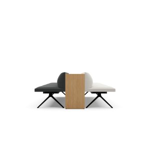 Mesa de apoio no lugar de um assento na estrutura Kiik