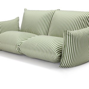 Módulos Brezza Relax ligados num sofá contínuo