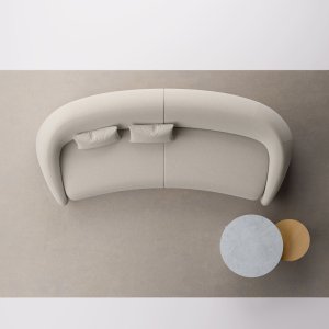 Sala de espera de um consultório com sofá Apper e duas poltronas
