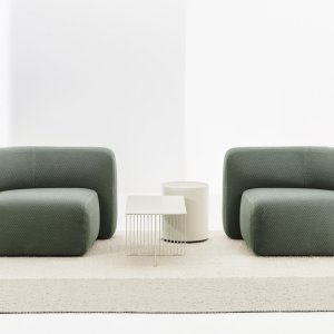 Sofá modular Suiseki desenhado por Andrea Steidl