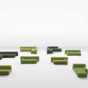 Módulos Suiseki combinados em alturas desencontradas