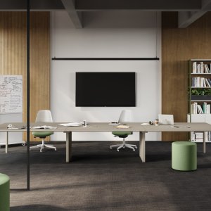 Detalhe da perna trapezoidal 5th Element 58 x 50 mm com ponteira de nylon