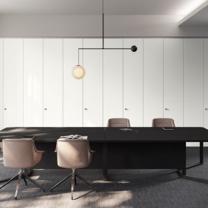 Detalhe da perna I-Meet 70 x 20 mm cromada com nivelador