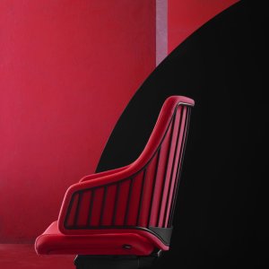 Cadeirão Italia em tecido mostarda