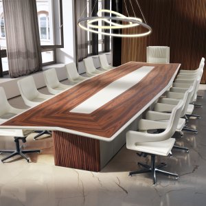 Mesa de reunião Master da i4Mariani numa sala de administração