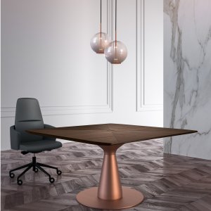 Mesa redonda Metar de 160 cm para reunioes curtas