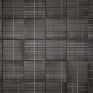 Parede de casa de banho em grés Aurore Charcoal Grid L da Mutina