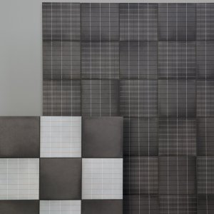 Pavimento de casa de banho em Aurore Light Grey com juntas de 2 mm