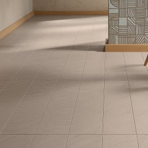 Parede de duche revestida com Otto da Mutina Latte