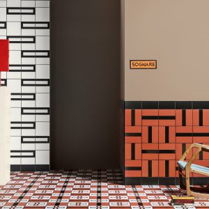 Peça Frame Terracotta em 20,5×10,1 cm da Mutina