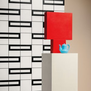 Padrão Rhombus Black da coleção Mattonelle Margherita da Mutina