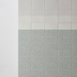 Padrão Zigzag White de Tape Mutina sobre base branca