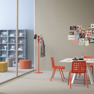Posto de trabalho Arki-Table ARKW9 para seis com painéis divisórios
