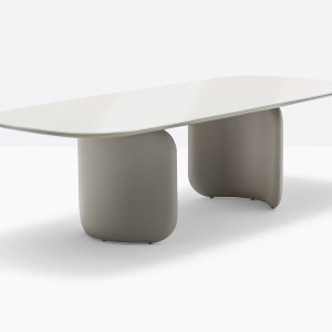 Configuração de suporte aberto da mesma mesa Elinor