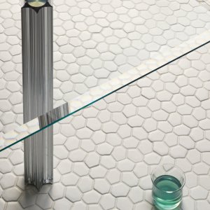 Pormenor do elemento hexagonal Seed de Botanica